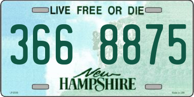 NH license plate 3668875