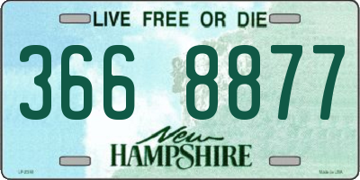 NH license plate 3668877