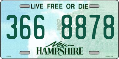 NH license plate 3668878
