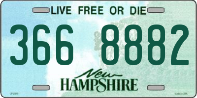 NH license plate 3668882