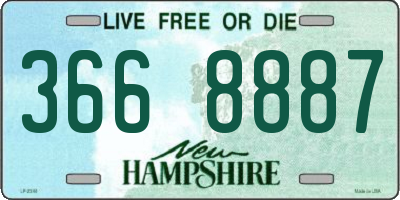 NH license plate 3668887