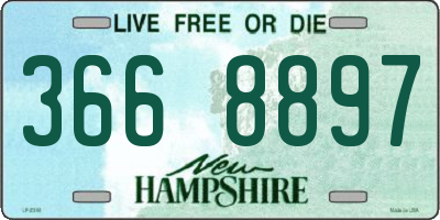 NH license plate 3668897