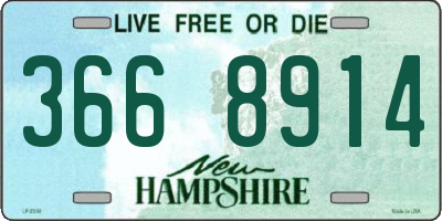 NH license plate 3668914