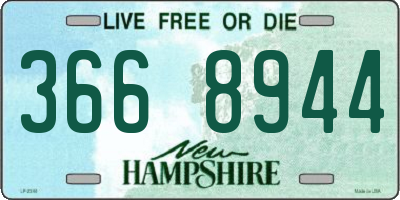 NH license plate 3668944