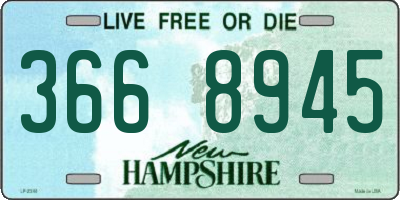 NH license plate 3668945