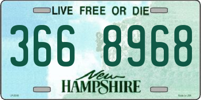 NH license plate 3668968