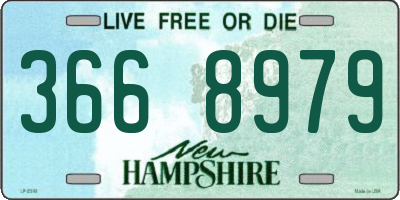 NH license plate 3668979