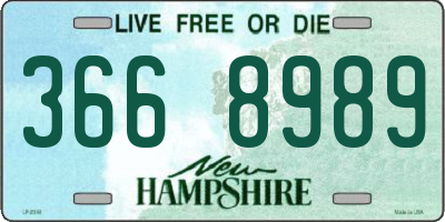 NH license plate 3668989