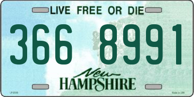 NH license plate 3668991
