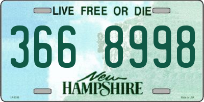 NH license plate 3668998