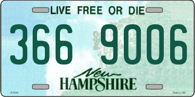 NH license plate 3669006