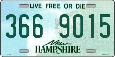NH license plate 3669015