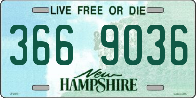 NH license plate 3669036