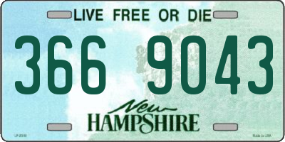 NH license plate 3669043