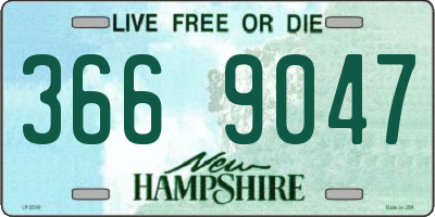 NH license plate 3669047
