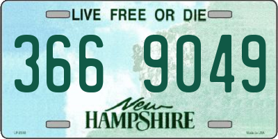 NH license plate 3669049