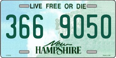 NH license plate 3669050