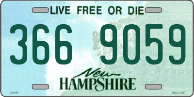 NH license plate 3669059