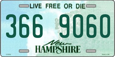 NH license plate 3669060