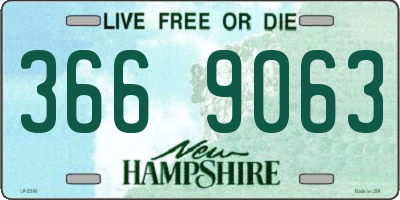 NH license plate 3669063