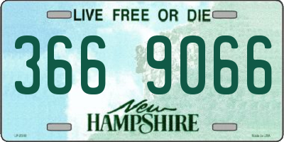 NH license plate 3669066