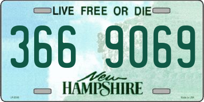 NH license plate 3669069