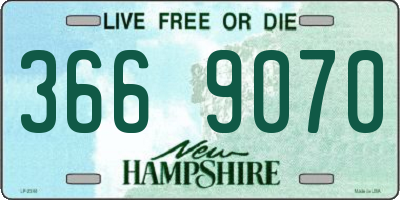 NH license plate 3669070