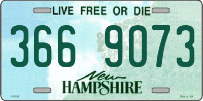 NH license plate 3669073