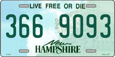 NH license plate 3669093
