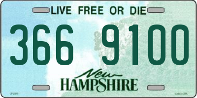 NH license plate 3669100