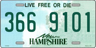 NH license plate 3669101