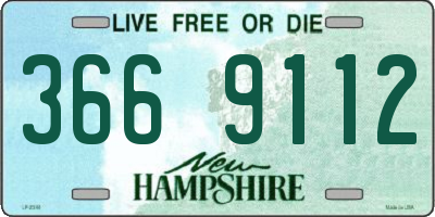 NH license plate 3669112