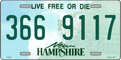 NH license plate 3669117