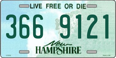 NH license plate 3669121