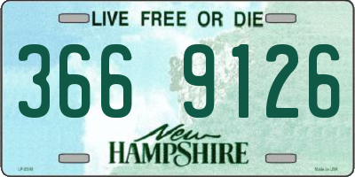 NH license plate 3669126
