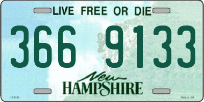 NH license plate 3669133