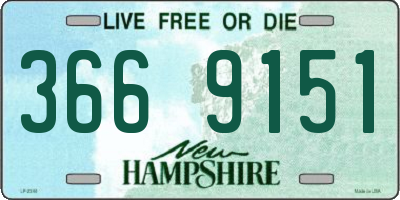 NH license plate 3669151