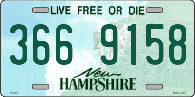 NH license plate 3669158