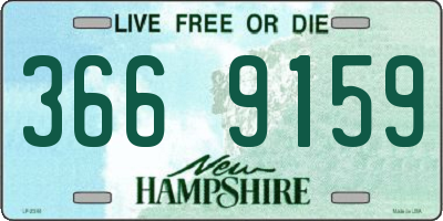 NH license plate 3669159