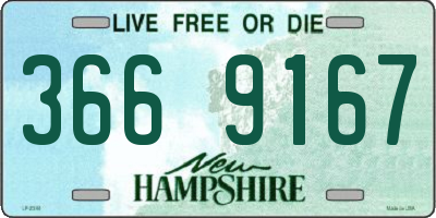 NH license plate 3669167