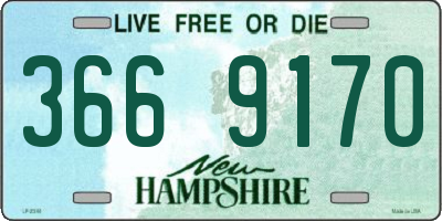 NH license plate 3669170