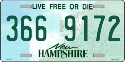 NH license plate 3669172
