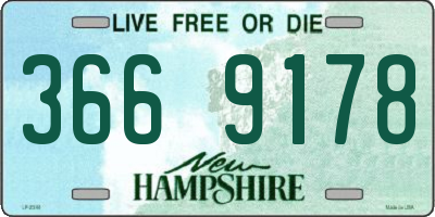 NH license plate 3669178