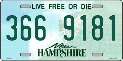 NH license plate 3669181