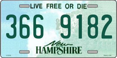 NH license plate 3669182