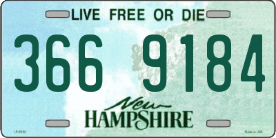 NH license plate 3669184