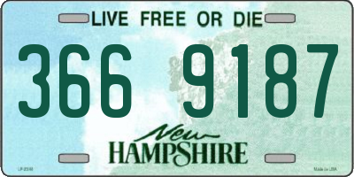 NH license plate 3669187