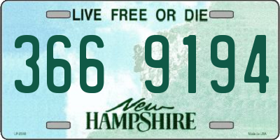 NH license plate 3669194