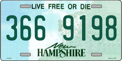 NH license plate 3669198