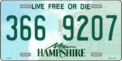NH license plate 3669207
